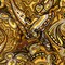 Yellow-Multi Famous Designer Viscose Paisley Printed Crepe Faille Fabric By the Yard